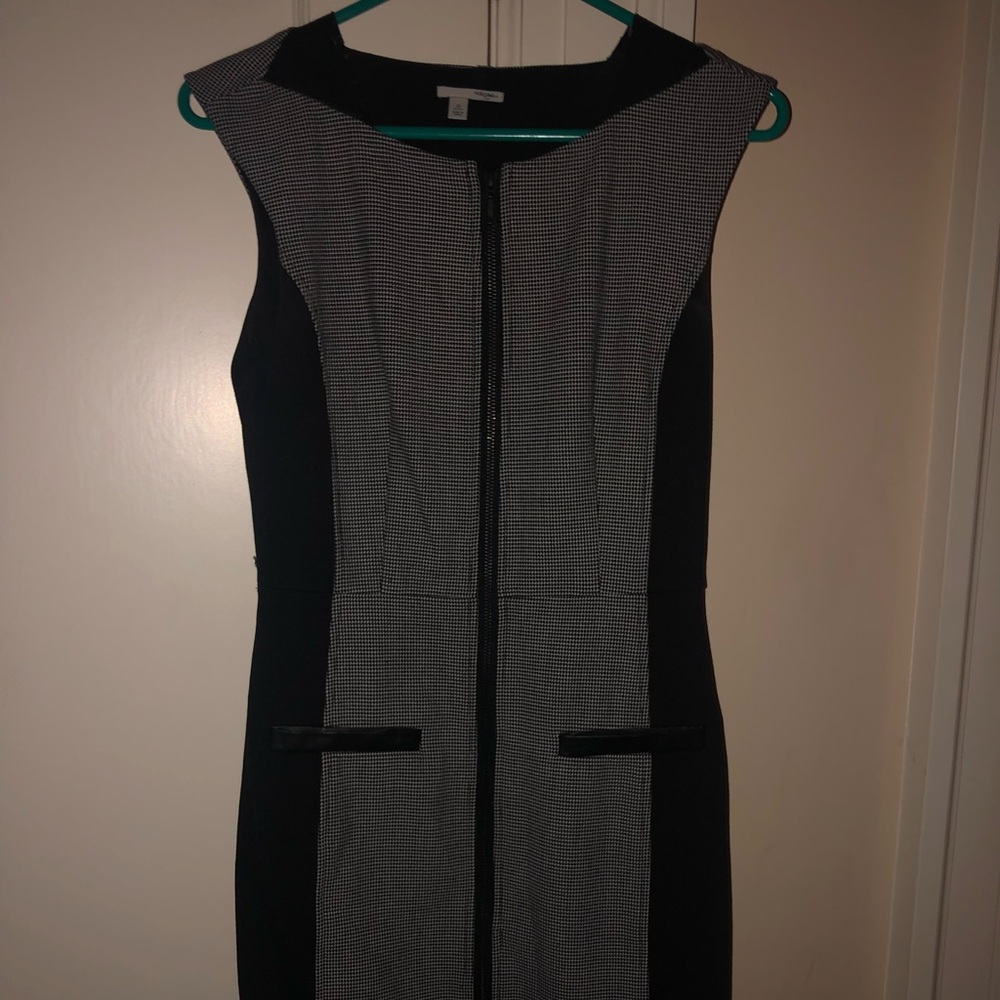 Black and White Formal Halogen Dress